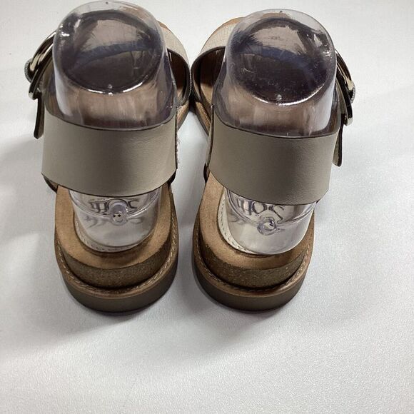 Sofft Bijou Open Toe Sandal Beige | Comfort Leather Wedge Size 7.5 - Picture 13 of 15